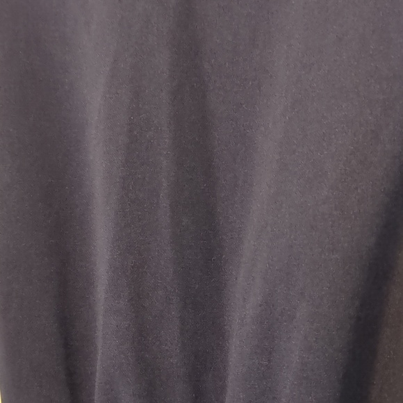 Navy Midi Dress Polka Dot Mesh Hem Detachable Belt Size M - Picture 9 of 15